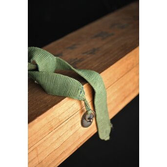 倣 狩野益信 龍虎図 絹本水墨掛軸 対幅　Z233 