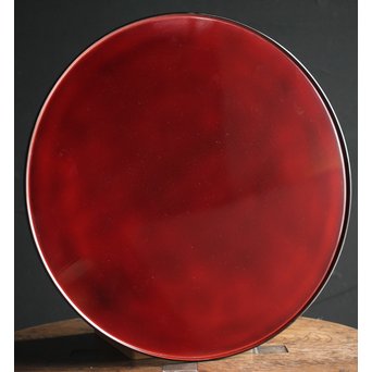 輪島慶塚 溜塗盛器 盆　Q112 