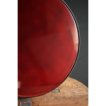 輪島慶塚 溜塗盛器 盆　Q112 