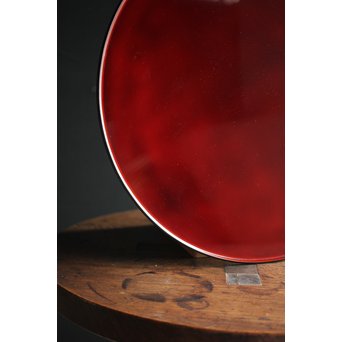 輪島慶塚 溜塗盛器 盆　Q112 