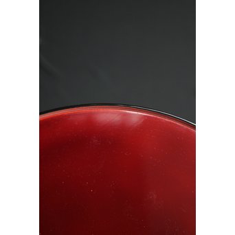 輪島慶塚 溜塗盛器 盆　Q112 