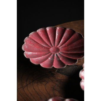 菊型七宝菓子皿 6枚　Y027 