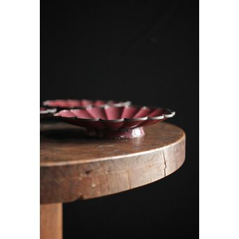 菊型七宝菓子皿 6枚　Y027 