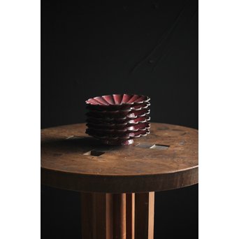 菊型七宝菓子皿 6枚　Y027 