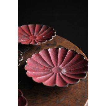 菊型七宝菓子皿 6枚　Y027 