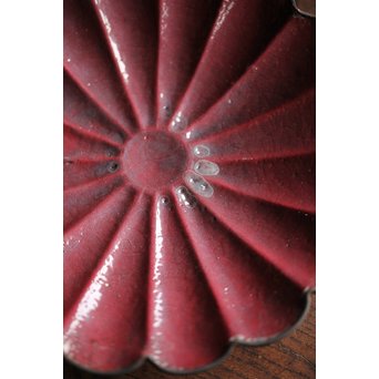 菊型七宝菓子皿 6枚　Y027 