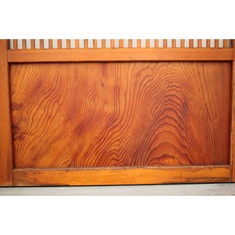 窓付 背面ガラスの細身格子戸 4枚1組　L1037Y 