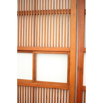 窓付 背面ガラスの細身格子戸 4枚1組　L1037Y 