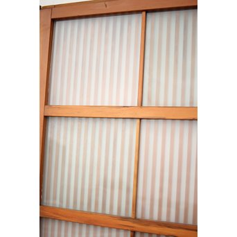 窓付 背面ガラスの細身格子戸 4枚1組　L1037Y 