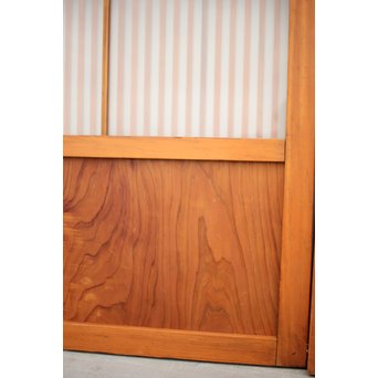 窓付 背面ガラスの細身格子戸 4枚1組　L1037Y 