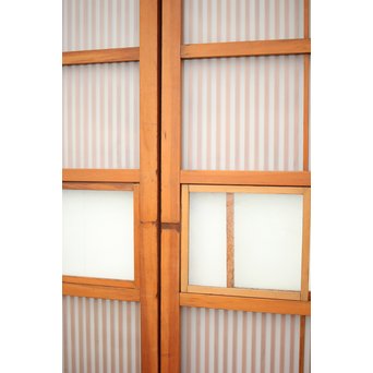 窓付 背面ガラスの細身格子戸 4枚1組　L1037Y 