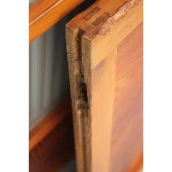 窓付 背面ガラスの細身格子戸 4枚1組　L1037Y 