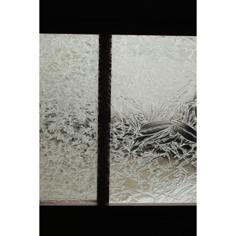 窓付 背面ガラスの細身格子戸 4枚1組　L1037Y 