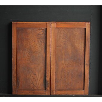 総欅 欅一枚板の引戸 2枚1組　B997 