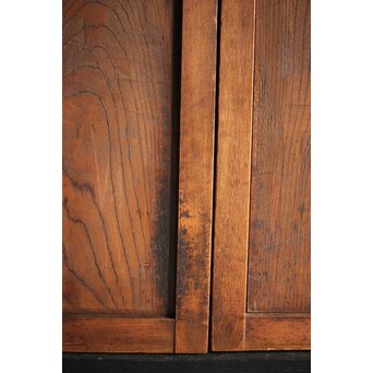 総欅 欅一枚板の引戸 2枚1組　B997 