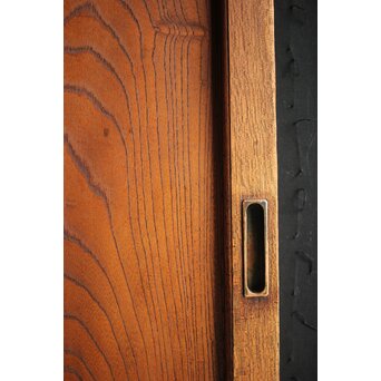 総欅 欅一枚板の引戸 2枚1組　B997 
