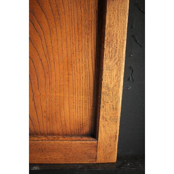 総欅 欅一枚板の引戸 2枚1組　B997 