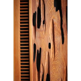 自然木と筬の欄間 2枚1組　R0042 