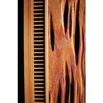 自然木と筬の欄間 2枚1組　R0042 