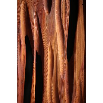 自然木と筬の欄間 2枚1組　R0042 