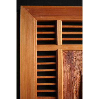 自然木と筬の欄間 2枚1組　R0042 