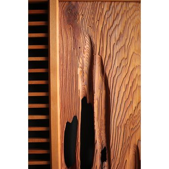 自然木と筬の欄間 2枚1組　R0042 