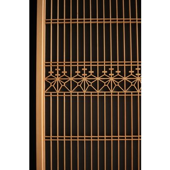 白木 ガラス入桐組子書院 2枚1組　R0043 