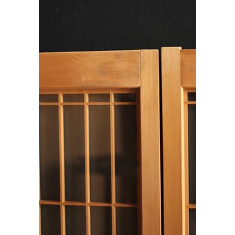 白木 両面ガラス入桐組子書院 4枚1組　R0044 