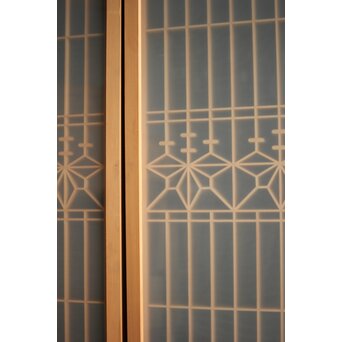 白木 両面ガラス入桐組子書院 4枚1組　R0044 