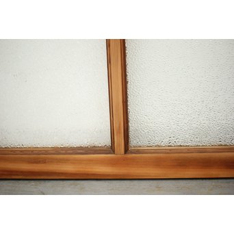 ダイアと黄色ガラスの欄間/明り取りS 2枚1組　R0045 