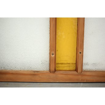 ダイアと黄色ガラスの欄間/明り取りS 2枚1組　R0045 