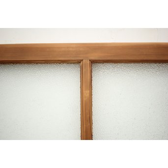 ダイアと黄色ガラスの欄間/明り取りS 2枚1組　R0045 