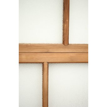 ダイアと黄色ガラスの欄間/明り取りM 2枚1組　R0046YD 