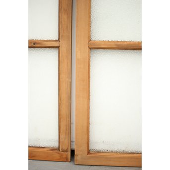 ダイアと黄色ガラスの欄間/明り取りM 2枚1組　R0046YD 