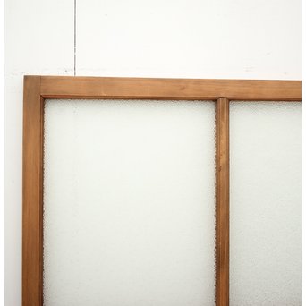 ダイアと黄色ガラスの欄間/明り取りM 2枚1組　R0046YD 