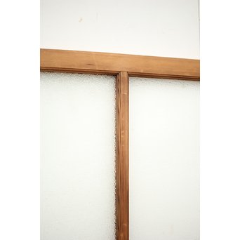 ダイアと黄色ガラスの欄間/明り取りM 2枚1組　R0046YD 