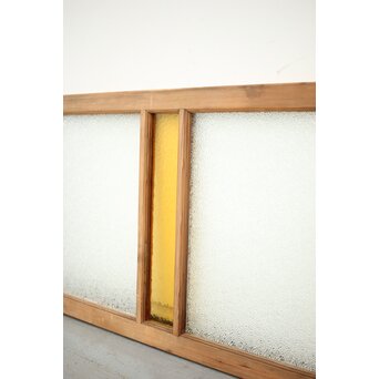 ダイアと黄色ガラスの欄間/明り取りL　R0047 