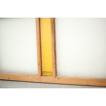 ダイアと黄色ガラスの欄間/明り取りL　R0047 