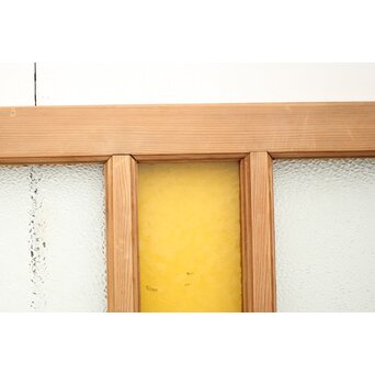 ダイアと黄色ガラスの欄間/明り取りL　R0047 