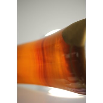 練上手黄金色江戸ガラス徳利と盃　Y028 