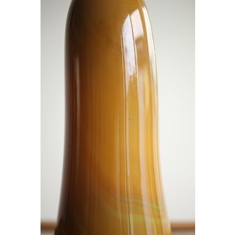 練上手黄金色江戸ガラス徳利と盃　Y028 