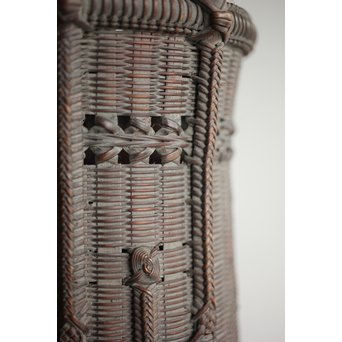 初代 田辺竹雲斎 竹花籠　U231 