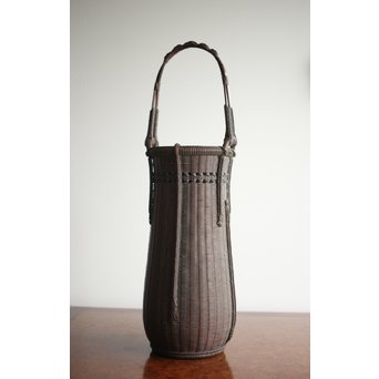 初代 田辺竹雲斎 竹花籠　U231