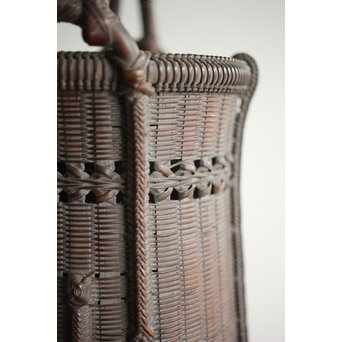 初代 田辺竹雲斎 竹花籠　U231 