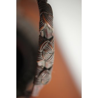 初代 田辺竹雲斎 竹花籠　U231 