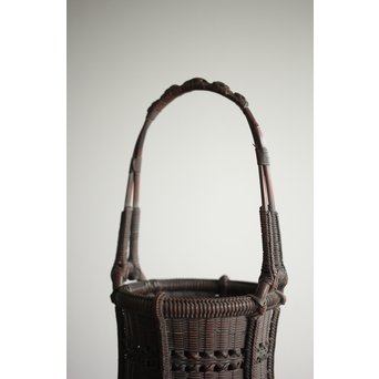 初代 田辺竹雲斎 竹花籠　U231 