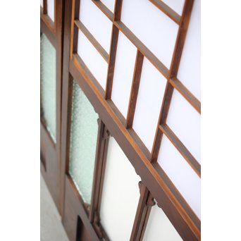 障子とガラスの意匠建具 2枚1組　GD0046Y 