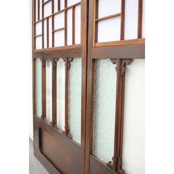 障子とガラスの意匠建具 2枚1組　GD0046Y 