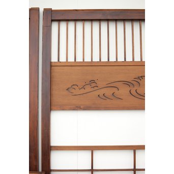 障子とガラスの意匠建具 2枚1組　GD0046Y 