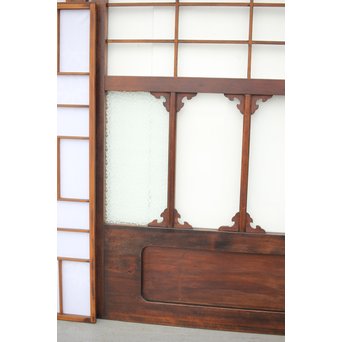 障子とガラスの意匠建具 2枚1組　GD0046Y 